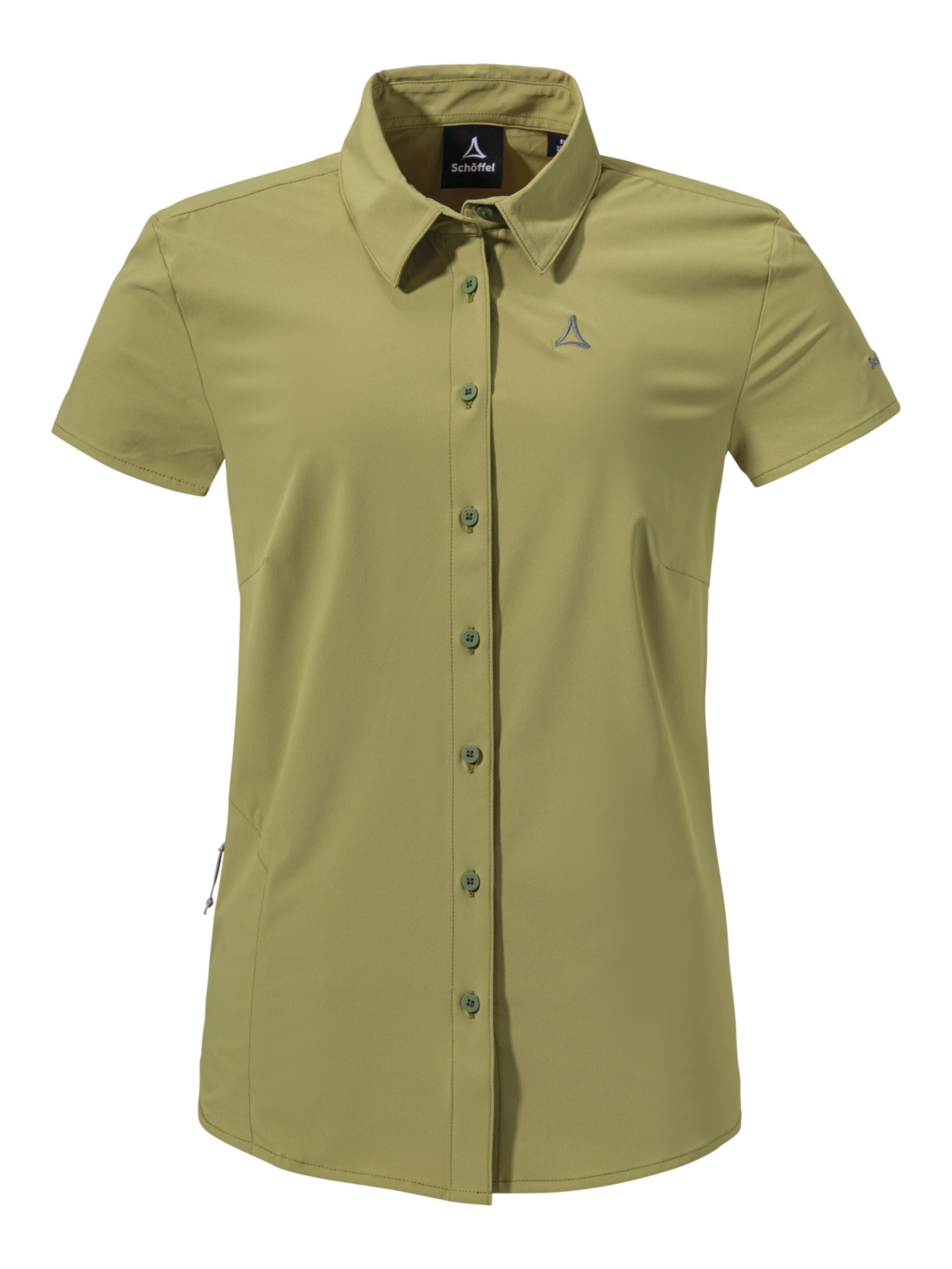 Schöffel Blusen ' Hiking Blouse Style Dooser WMS ' in Grün: Vorderseite