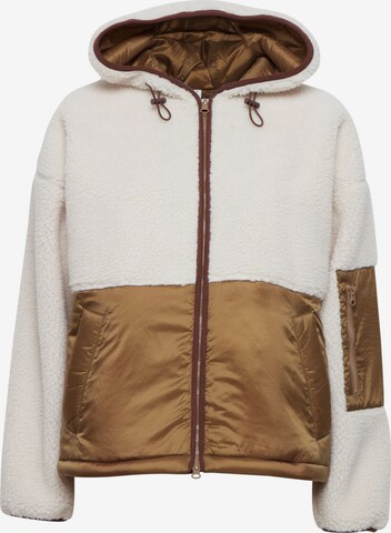 The Jogg Concept Fleece Jacket 'Berri' in Brown: front