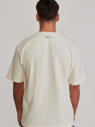 T-Shirt 'Plisse' SikSilk en beige