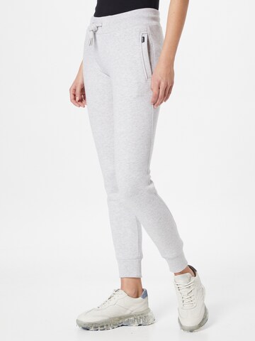 Superdry Tapered Broek in Grijs: voorkant