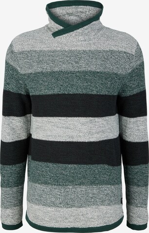 TOM TAILOR DENIM Sweater in Green: front