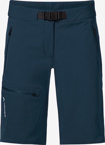 VAUDE Regular Outdoor Pants 'W Badile STS' in Blue: front