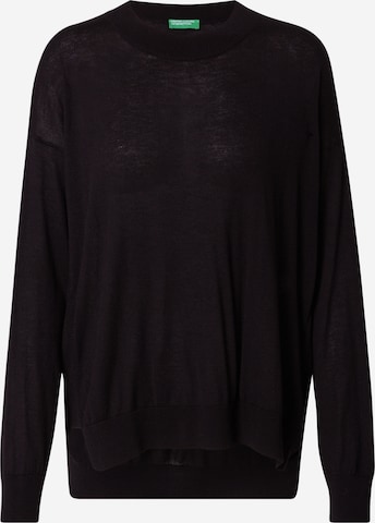 UNITED COLORS OF BENETTON Sweater in Black: front