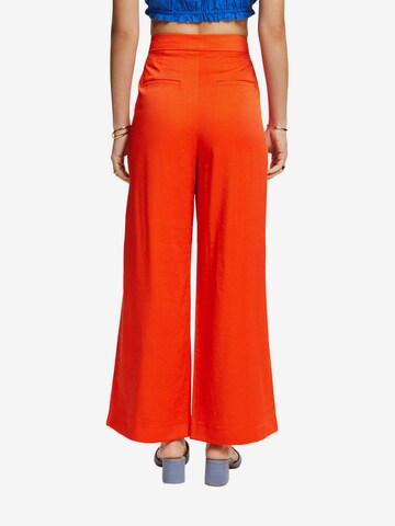 ESPRIT Wide leg Broek in Oranje