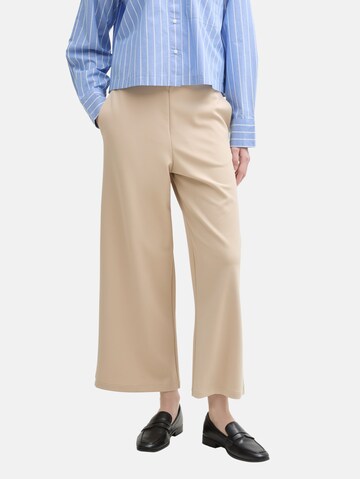 TOM TAILOR DENIM Wide Leg Hose in Braun: Vorderseite