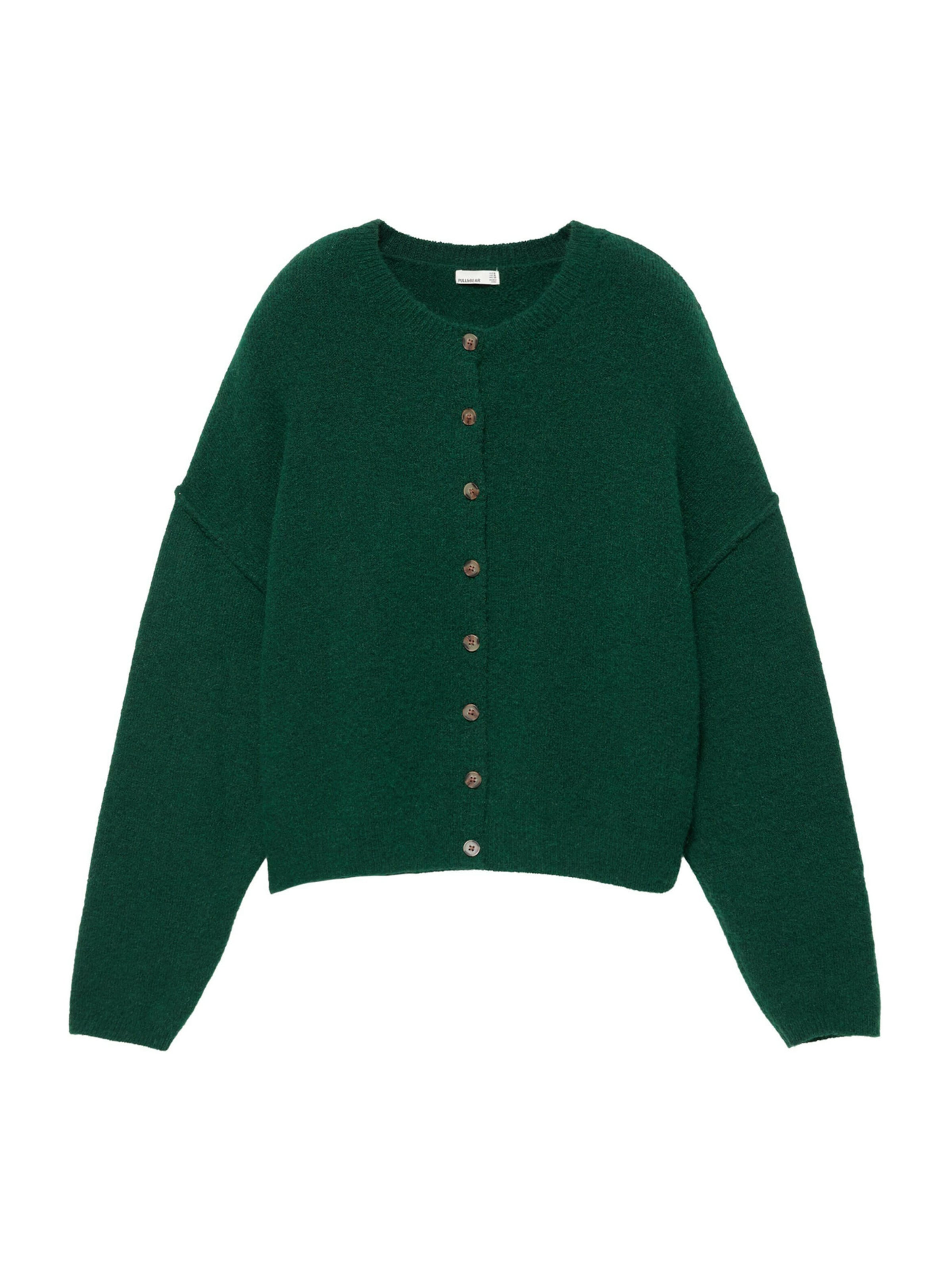 Geacă tricotată pe XS Pull&Bear pe verde, Vizualizare produs