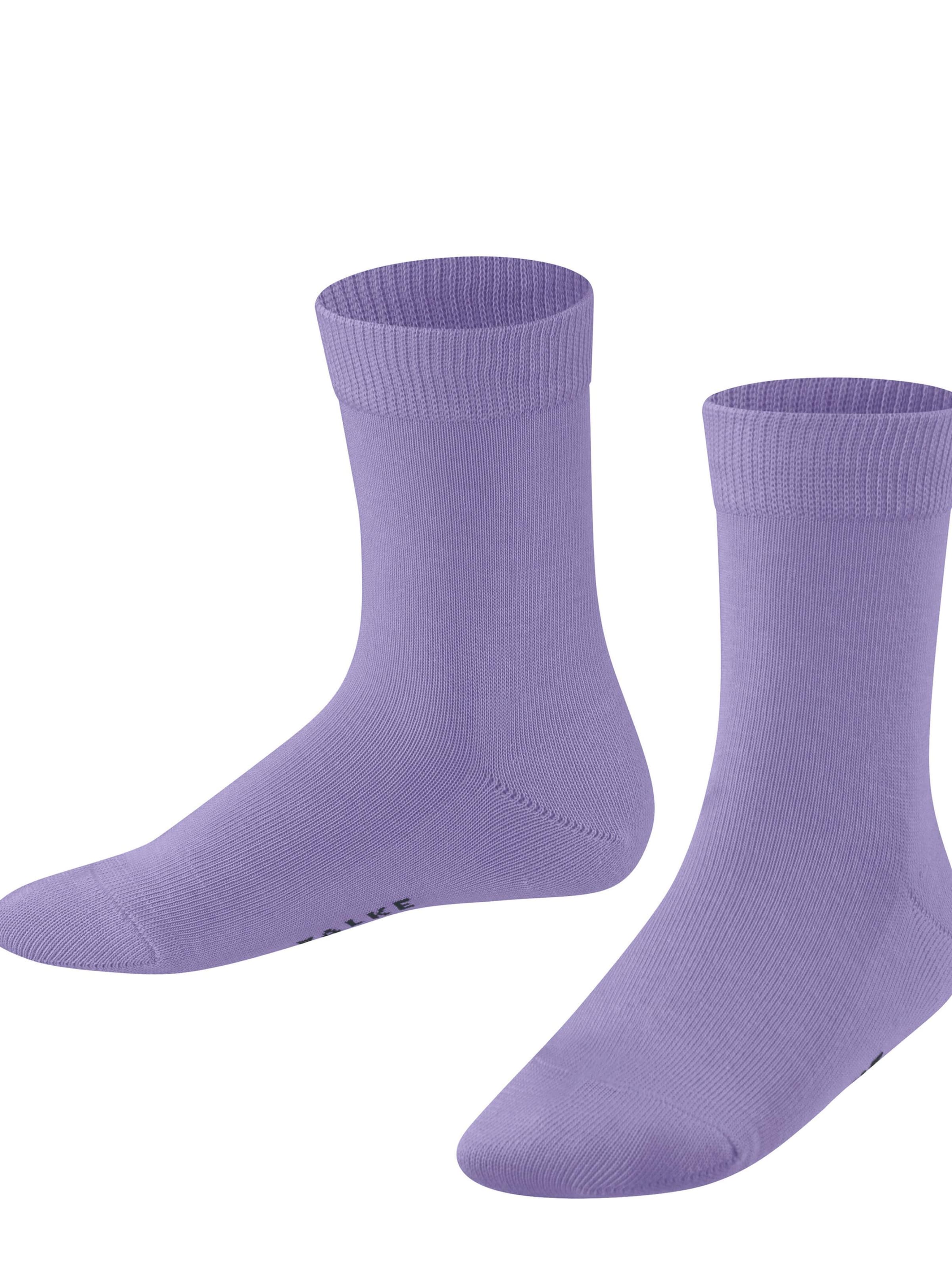FALKE Socks 'Family' in Purple: front