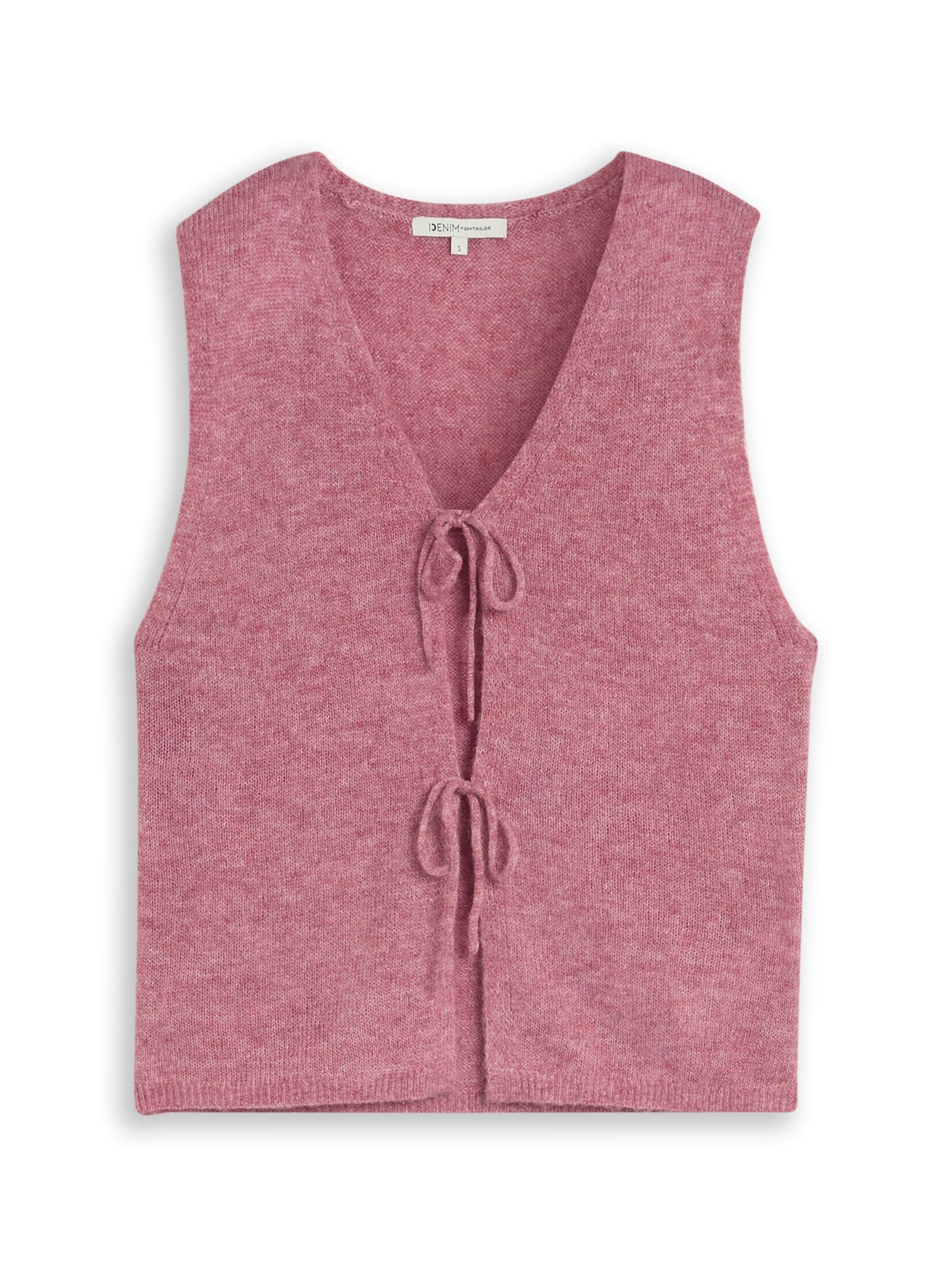 TOM TAILOR DENIM Weste in Pink: Vorderseite