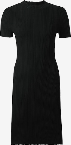 HUGO Gebreide jurk 'Sareplyk' in Zwart: voorkant