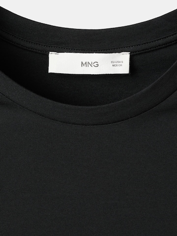 MANGO Majica 'CHALS' | črna barva