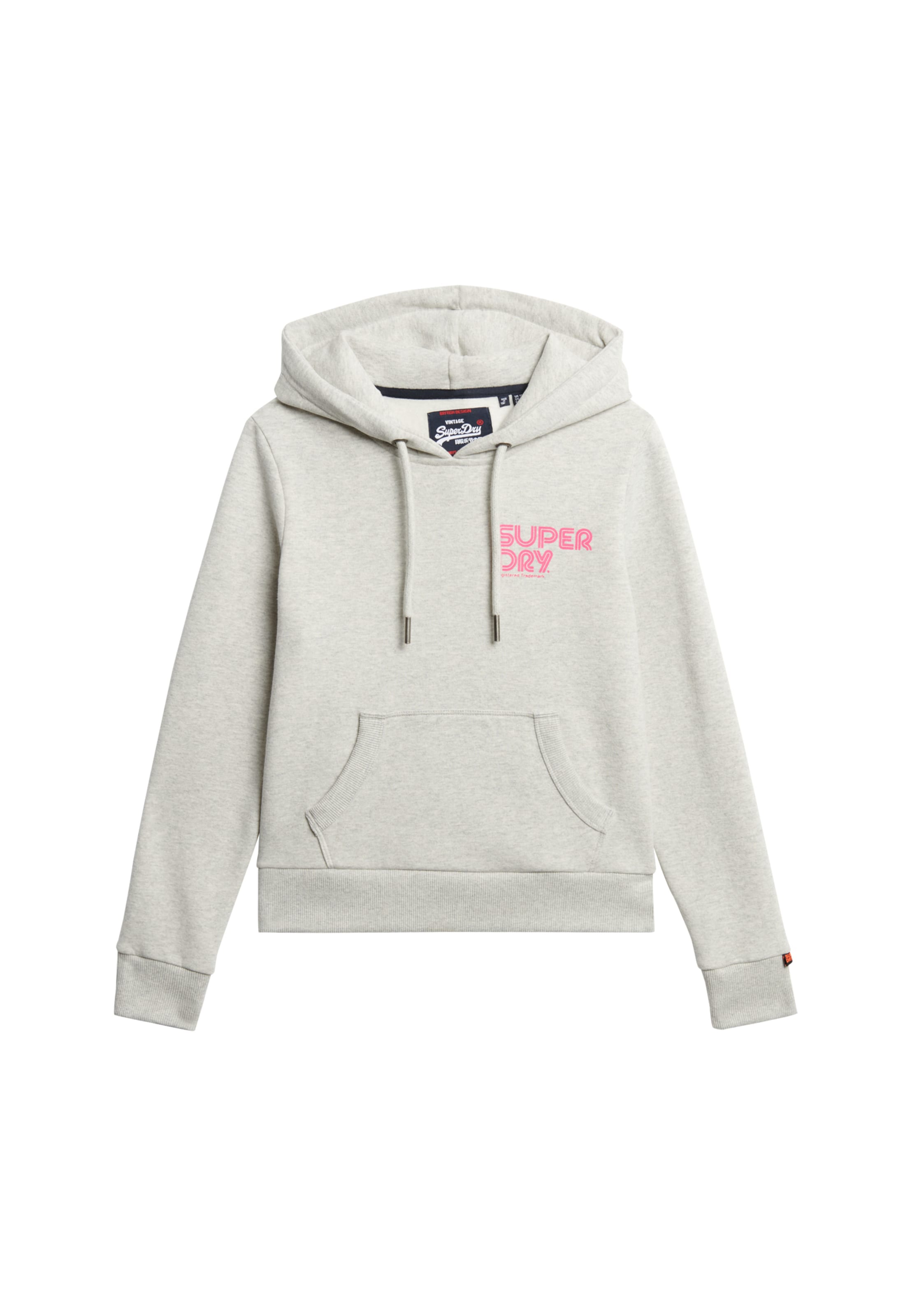 Superdry Sweat-shirt en gris clair / rose, Vue avec produit
