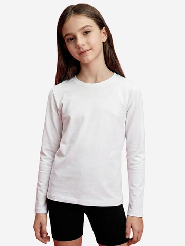 Tommy Life Shirt 'TOMMY T-Shirt Aus Baumwolle Und Elastan'‌‌‌‌‌‌‌‌‌‌ in Weiß