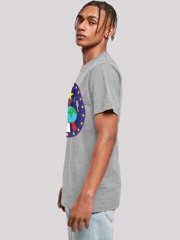 T-Shirt 'NASA Classic Globe Astronauts' F4NT4STIC en gris