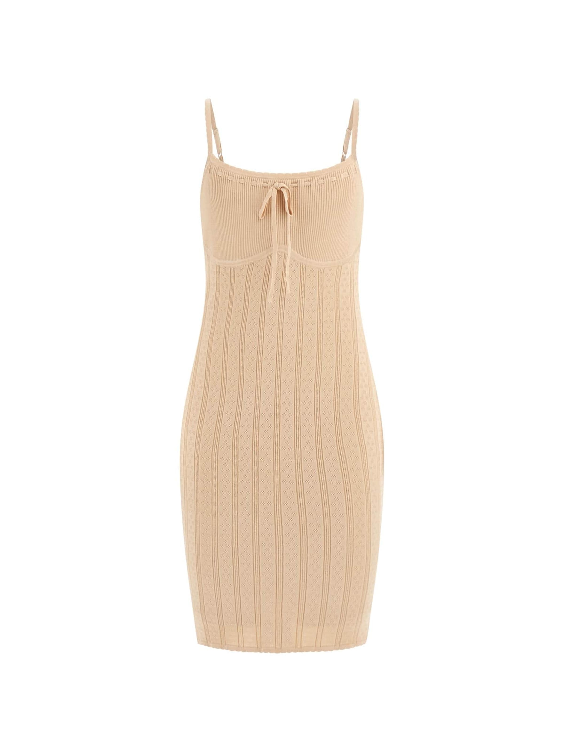 GUESS Strickkleid in Beige: Vorderseite