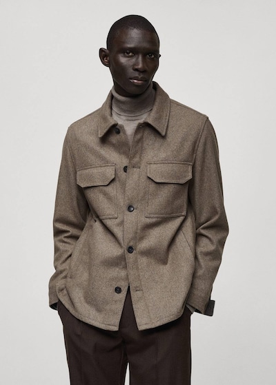 MANGO MAN Shirt 'Paulo' in Brown, Item view