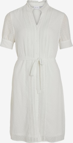 VILA Shirt dress 'DOBBY' in White: front