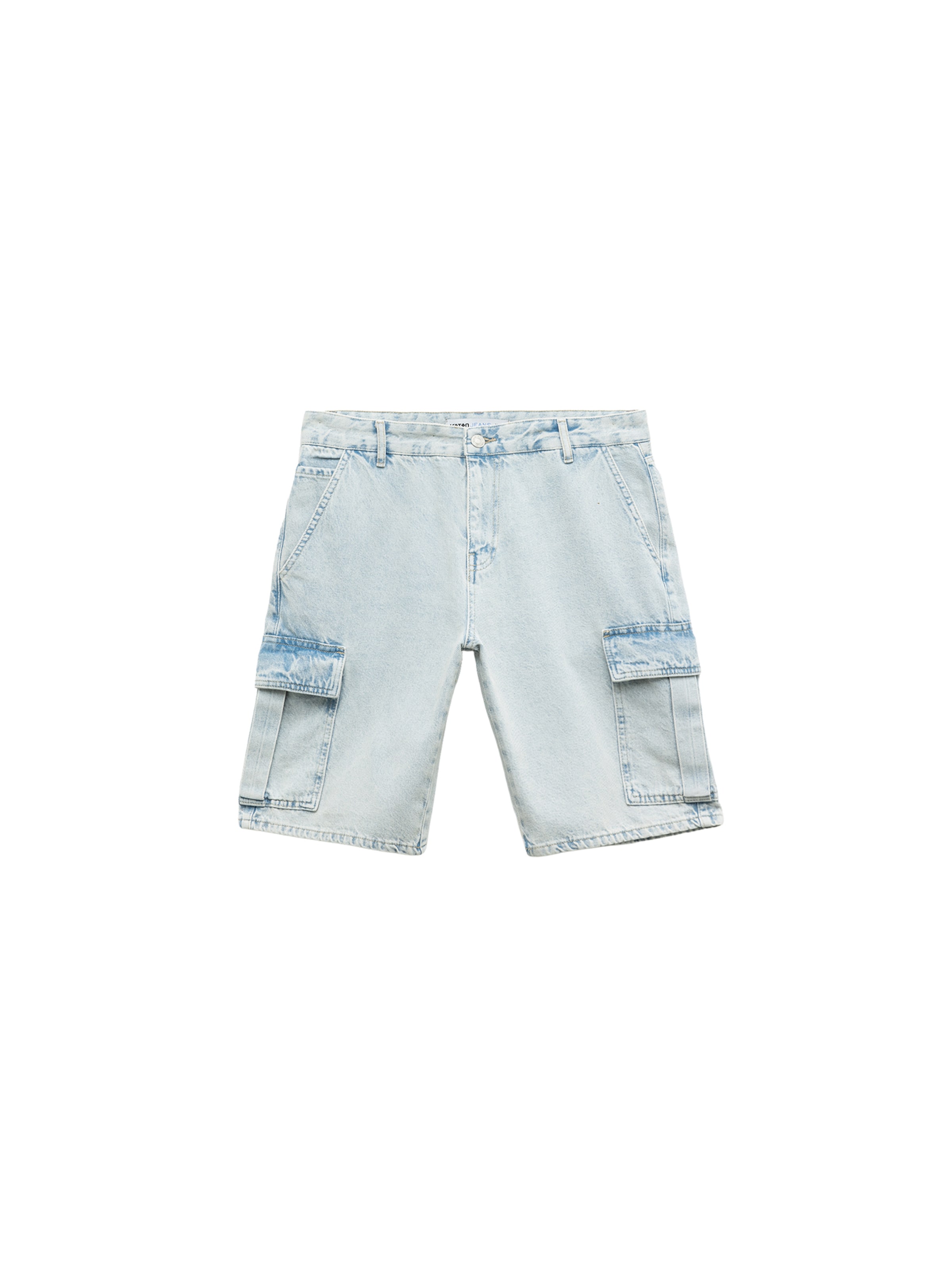 Koton Loosefit Cargojeans in Blauw: voorkant