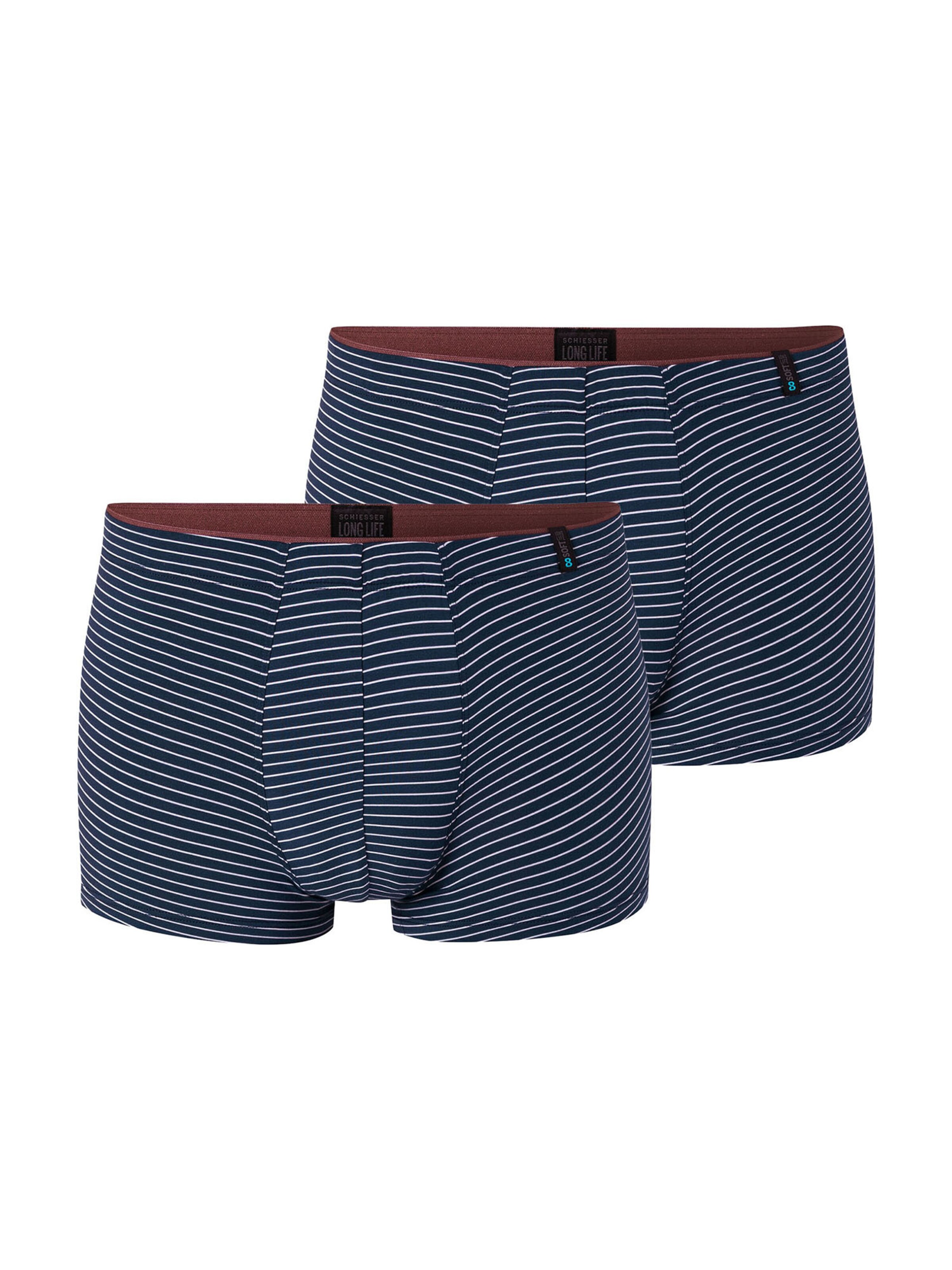 SCHIESSER Boxer shorts ' Long Life Soft ' in Blue: front