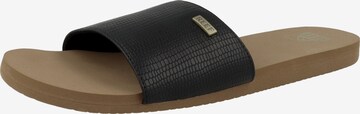 REEF Mules 'Bliss Nights' in Black: front