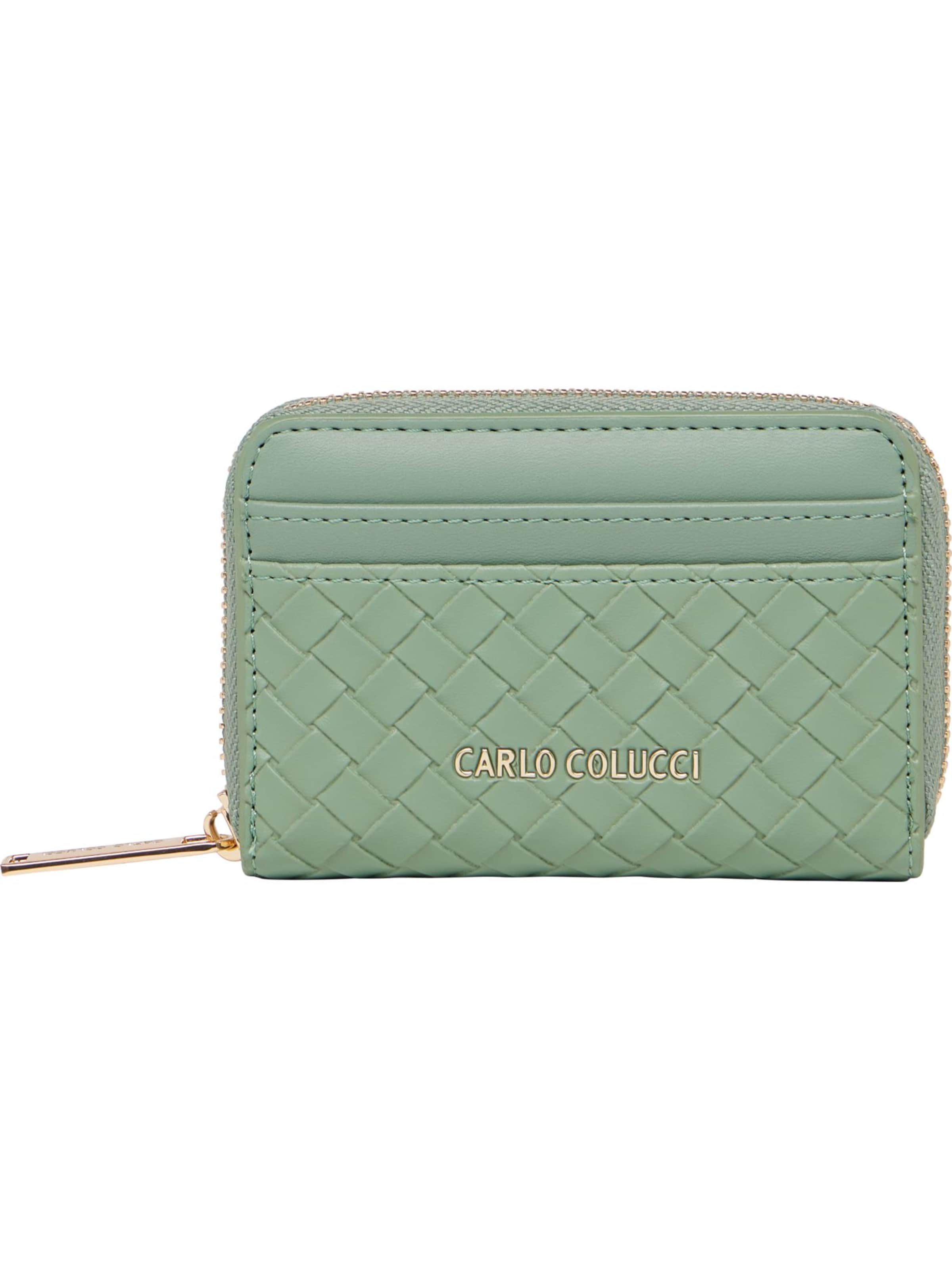 Carlo Colucci Portemonnaie ' Devescovi ' in Grün: Vorderseite