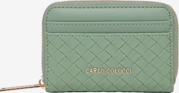Carlo Colucci Portemonnee ' Devescovi ' in Groen: voorkant