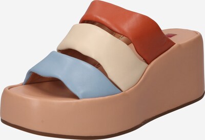 Högl Sapato aberto 'Dune' em bege / azul fumado / vermelho ferrugem, Vista do produto