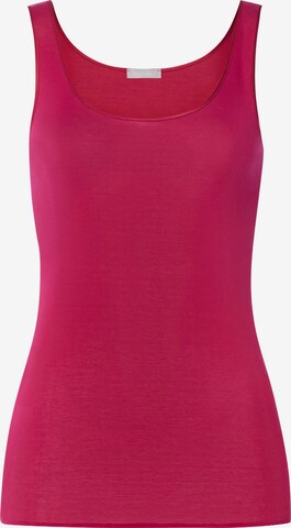 Hanro - Top ' Cotton Seamless ' em vermelho: frente