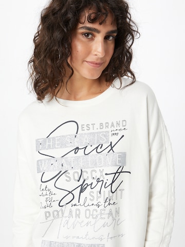 Sweat-shirt 'Into The Blue' Soccx en beige