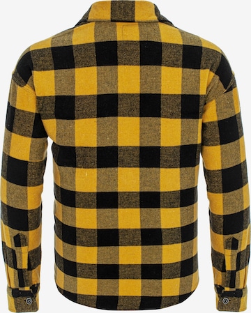 Redbridge Regular fit Button Up Shirt 'Sale' in Yellow