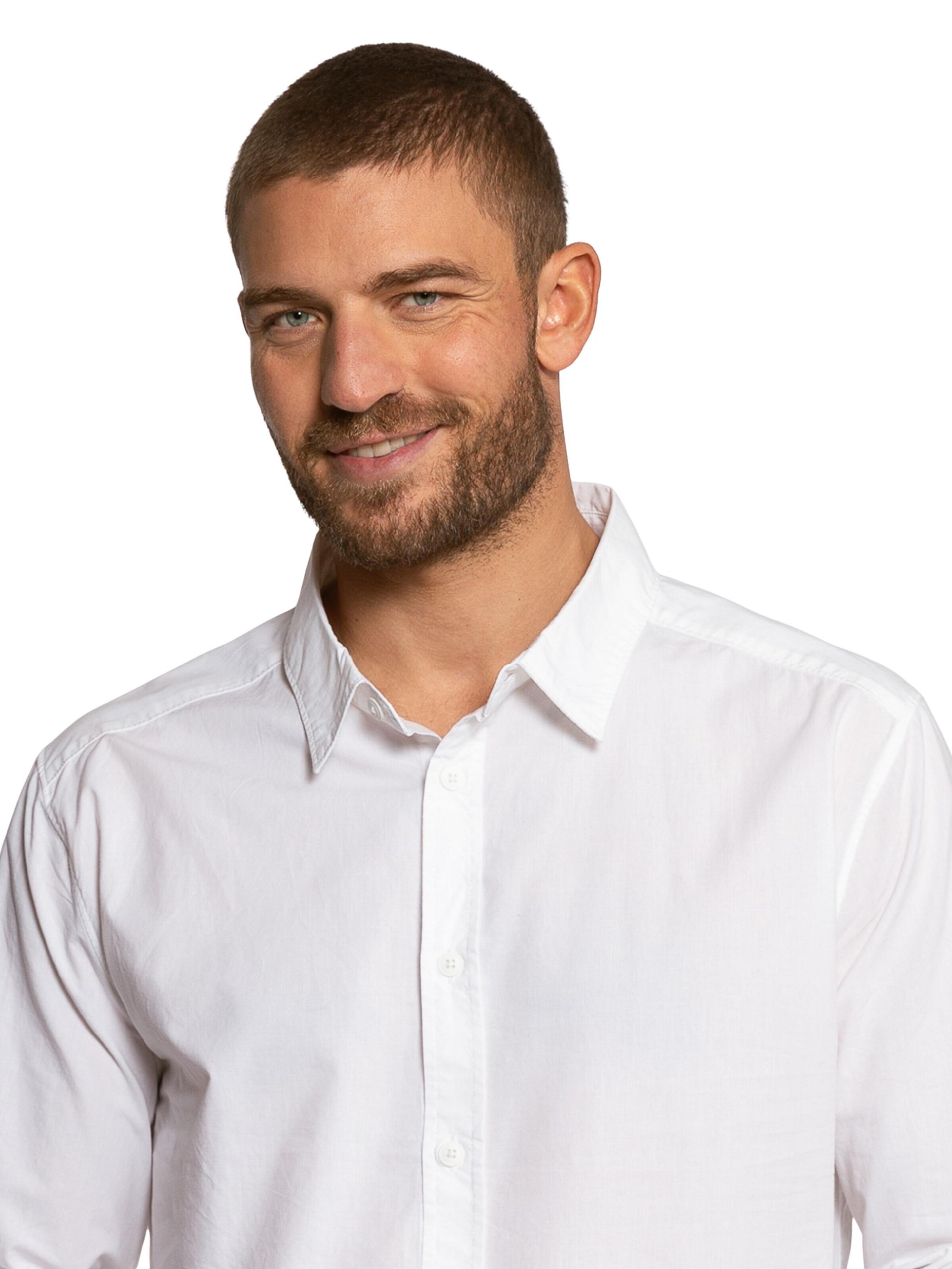 Coupe regular Chemise 'Charles' LDB en blanc