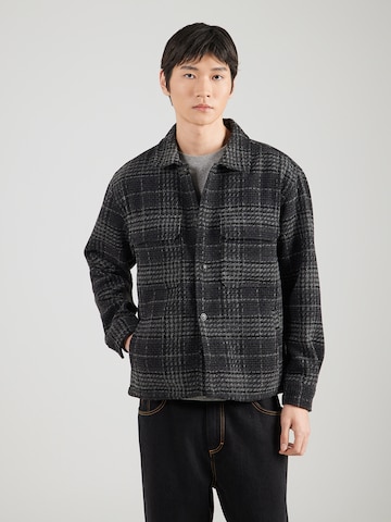 Abercrombie & Fitch Átmeneti dzseki - fekete: elől