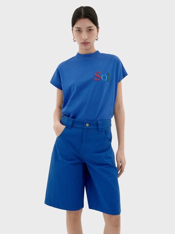 Thinking MU - Camiseta ' SOL ' en azul: frente