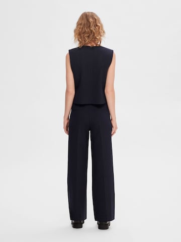 Regular Pantalon à plis SELECTED FEMME en bleu