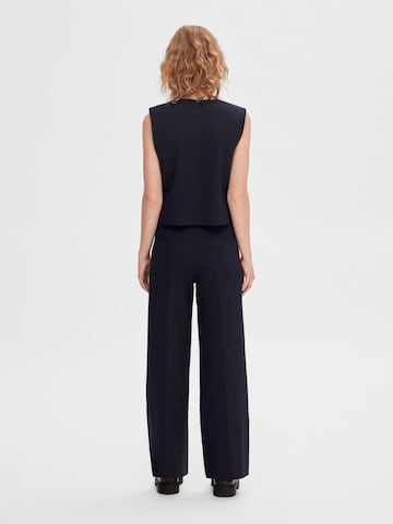 SELECTED FEMME Regular Pleated Pants in Blue