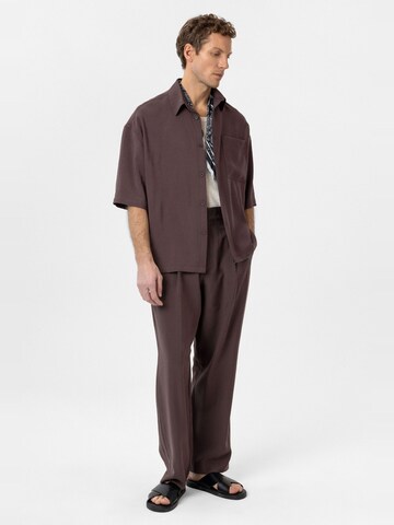 Antioch Comfort fit Overhemd 'Ricardo' in Bruin