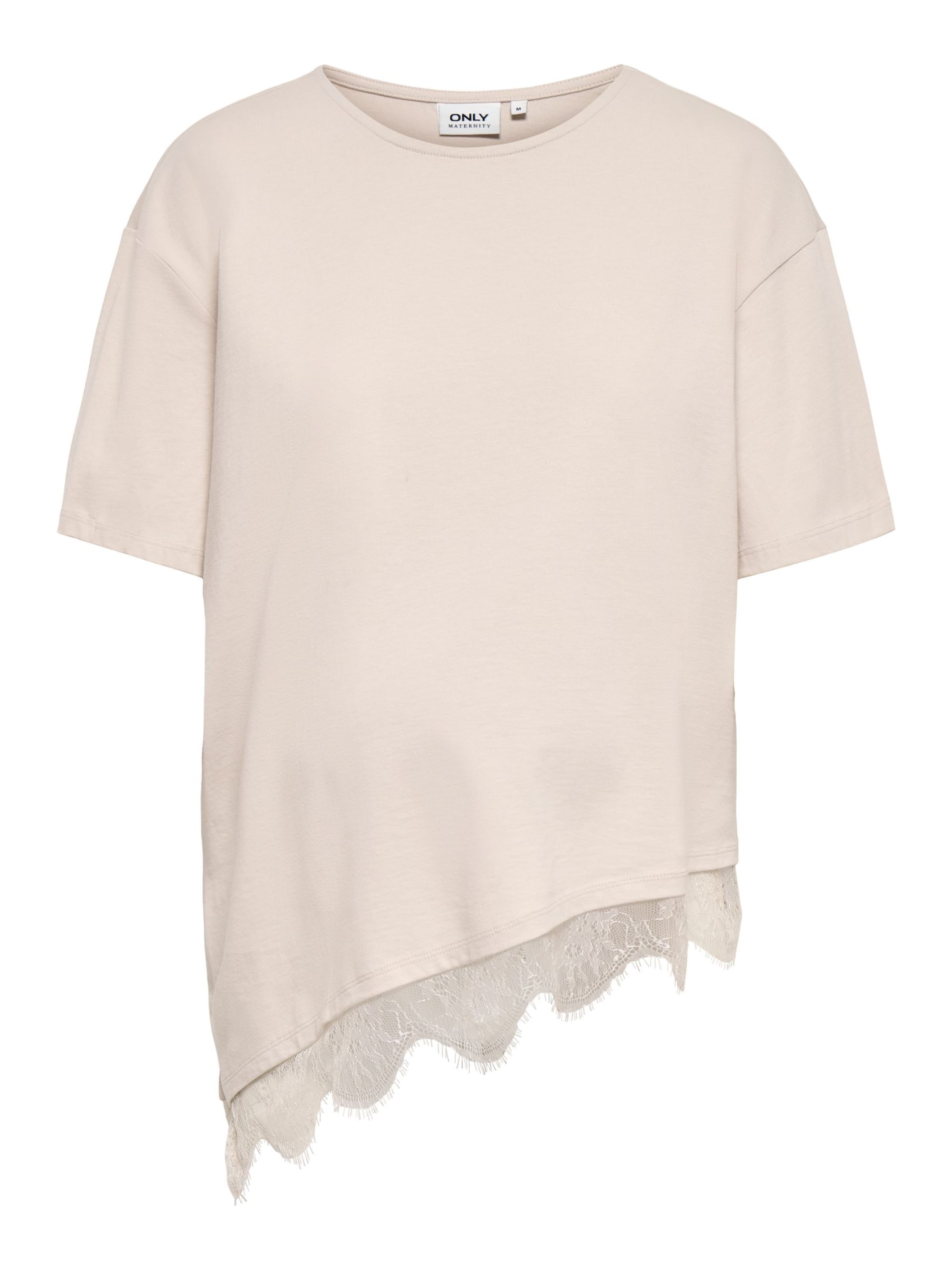T-shirt 'OLMCast' Only Maternity en beige : devant