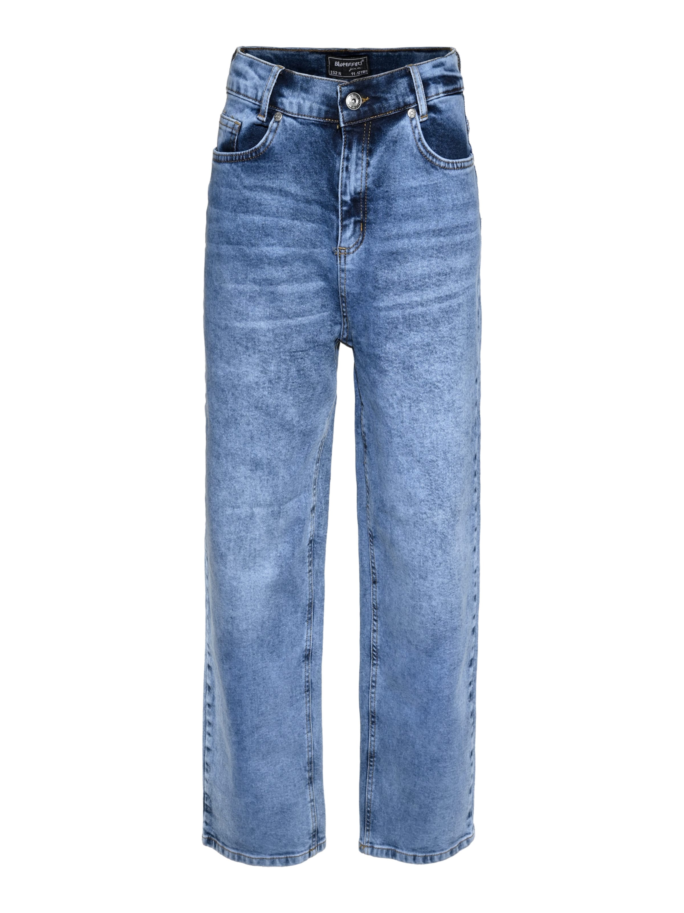 BLUE EFFECT Avar lõige Teksapüksid '2879', värv sinine: eest vaates