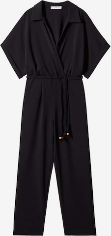 MANGO Jumpsuit 'Belice' in Zwart: voorkant