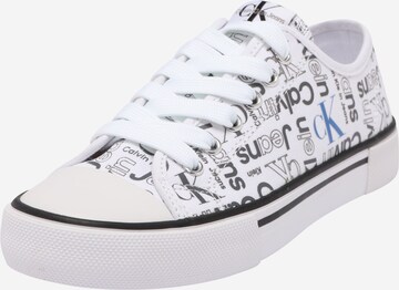 Sneaker di Calvin Klein Jeans in bianco: frontale