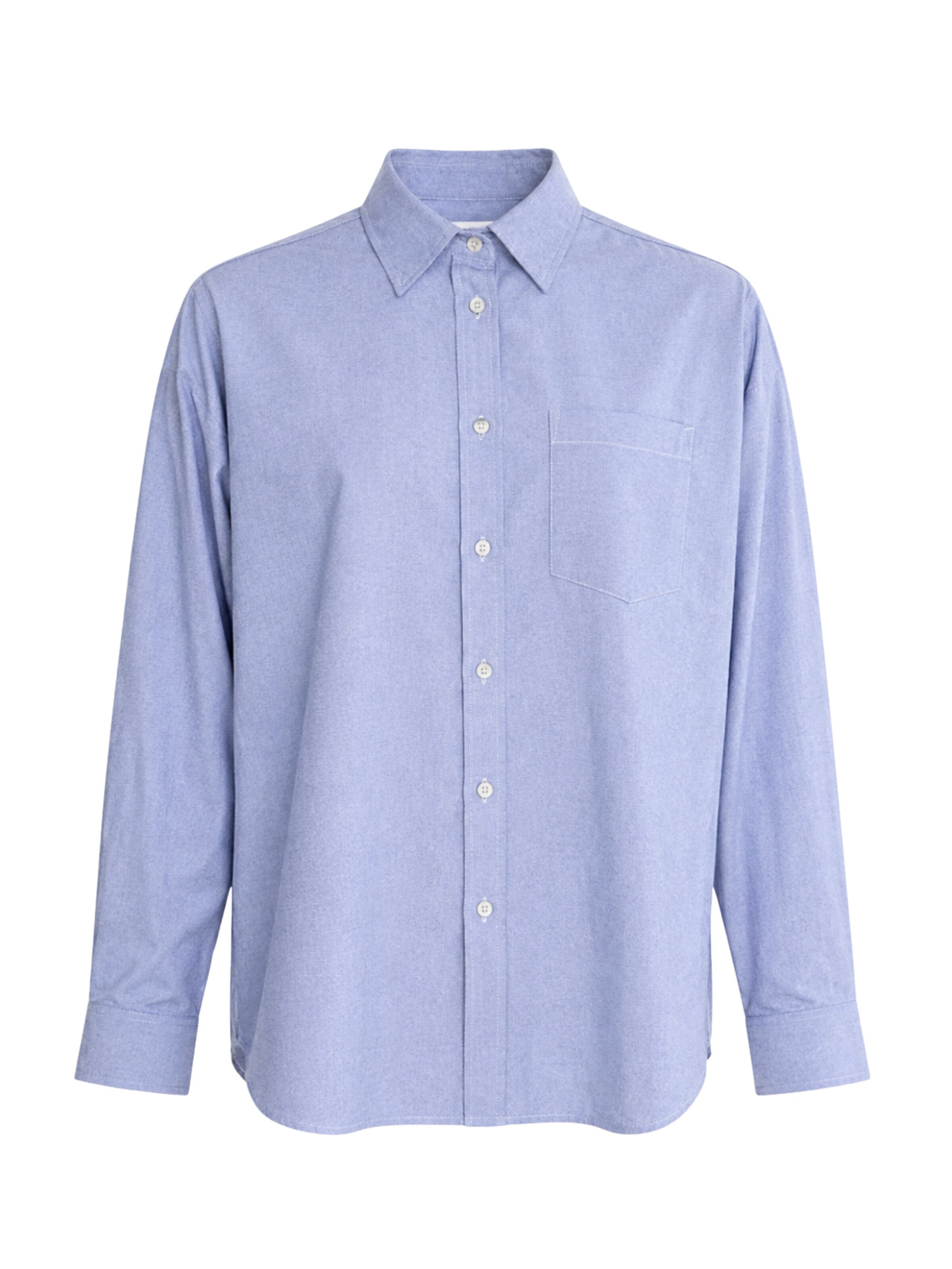 ARMIE Bluse 'The Johanne Oxford'‌‌‌‌‌‌‌‌ in Blau: Vorderseite