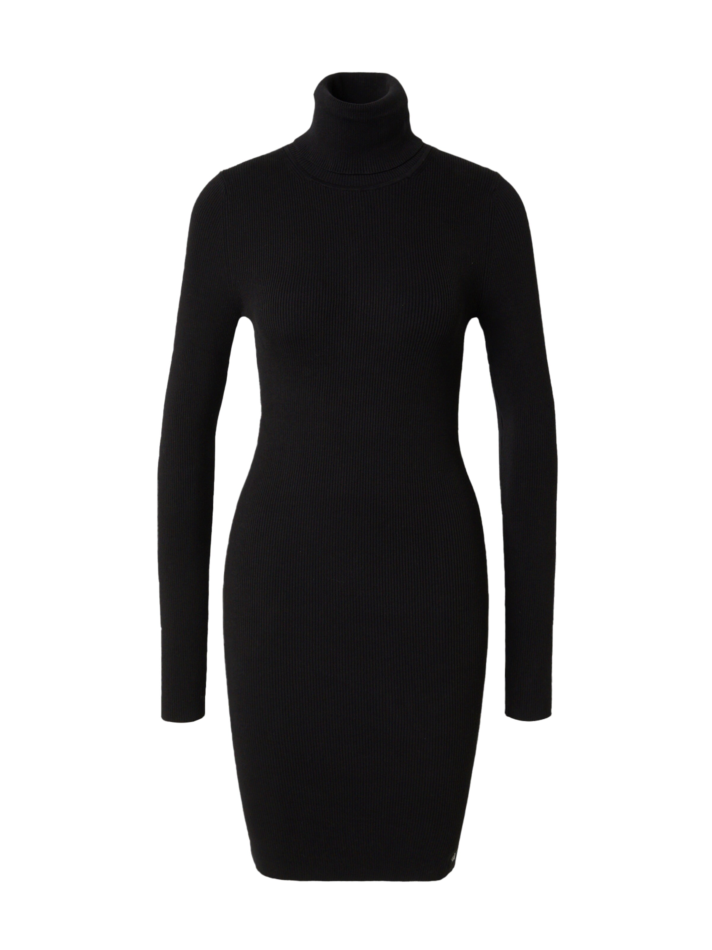 Calvin Klein Jeans Strikkjole i sort: forside