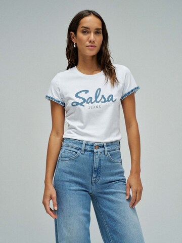 Salsa Jeans Shirt in Wit: voorkant
