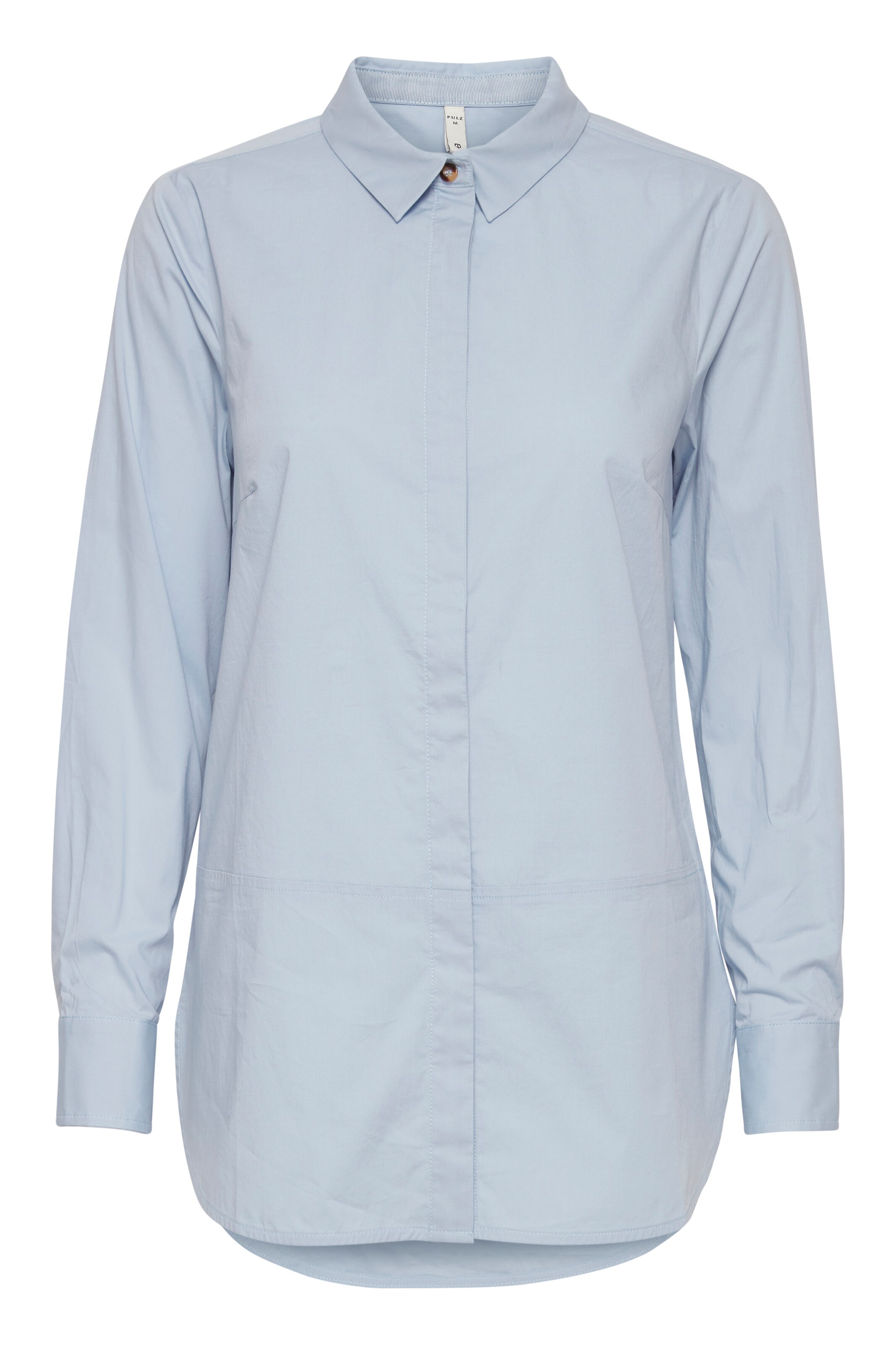 PULZ Jeans Bluse 'PZELNA' in Blau: Vorderseite