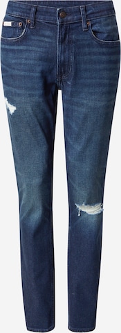 mėlyna Calvin Klein Jeans Prigludęs Džinsai: priekis