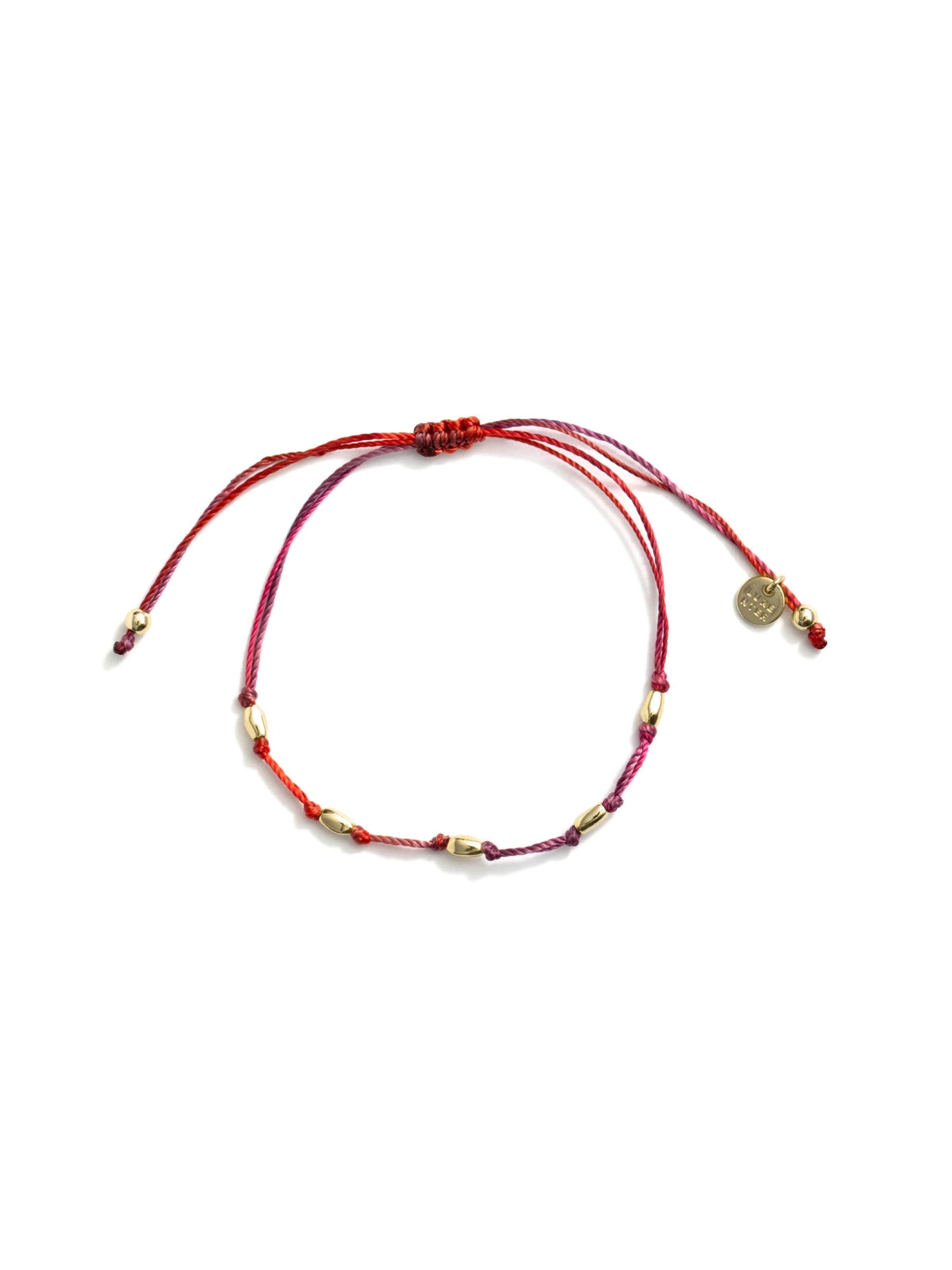 Luxenter - Pulsera 'Buawe' en lila: frente