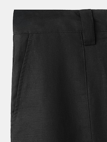 MANGO Barrel Hose 'Latte' in Schwarz