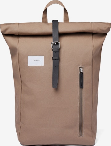 SANDQVIST Backpack 'Dante' in Brown: front