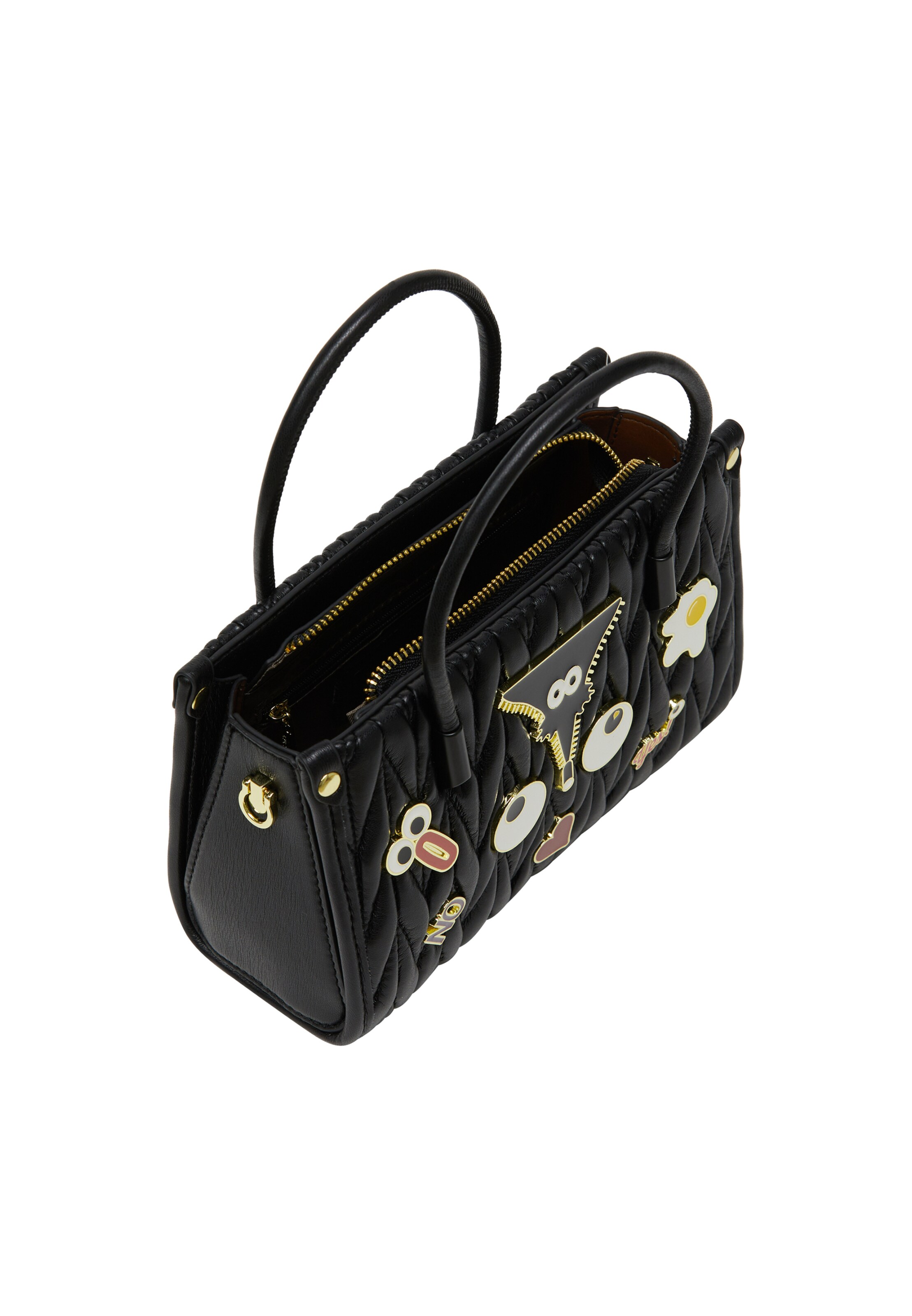 MYMO Håndtaske 'Pop Eyetheme' i sort