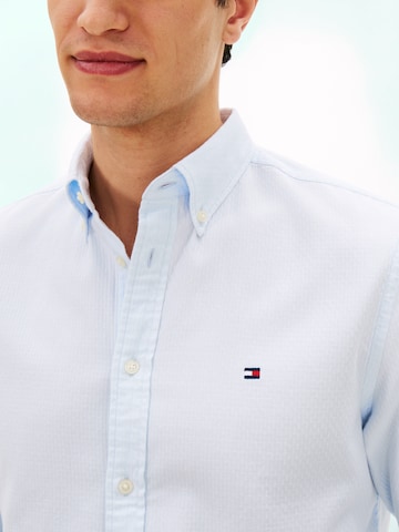 TOMMY HILFIGER Regular fit Πουκάμισο για το γραφείο 'Flex' σε μπλε