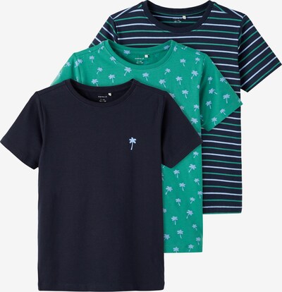 NAME IT Skjorte i nattblått / lyseblå / jade, Produktvisning